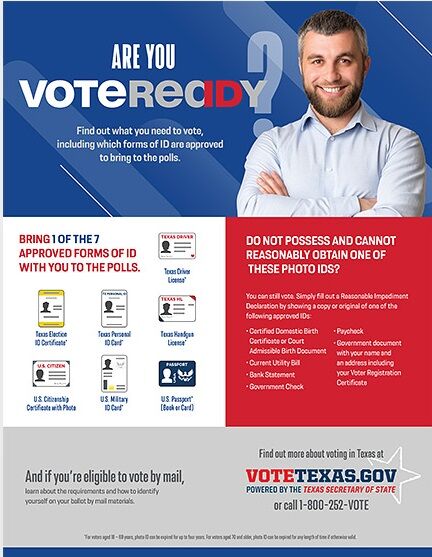 Pic of the forms of ID acceptable for voting
